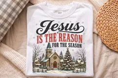Jesus Is The Reason For The Season PNG,Christian Holiday Product Image 4