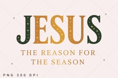 Jesus Is The Reason For The Season PNG,Coquette Jesus Product Image 1