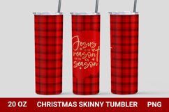 Christmas tumbler wrap, Jesus is the reason for the season Product Image 1