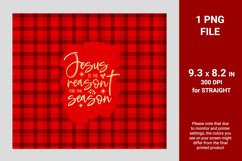 Christmas tumbler wrap, Jesus is the reason for the season Product Image 2