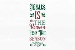 Jesus is the reason for the season SVG, Christmas SVG Design Product Image 2