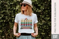 Jesus is the Reason, Retro Christmas Quote Sublimation Product Image 1