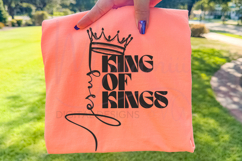 Jesus King of Kings | Christian Shirt Design | Faith Cut SVG Product Image 1
