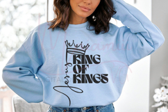 Jesus King of Kings | Christian Shirt Design | Faith Cut SVG Product Image 2
