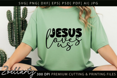 Jesus Love Christian Quote SVG Bible Verse Cross Faith SVG Product Image 3