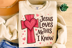 Jesus Loves Me This I Know PNG, Valentine's Day PNG, Love Product Image 4