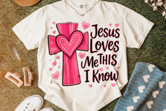 Jesus Loves Me This I Know PNG, Valentine's Day PNG, Love Product Image 4