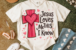 Jesus Loves Me This I Know PNG, Valentine's Day PNG, Love Product Image 5
