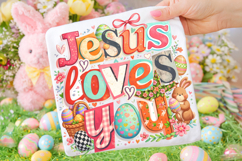 Retro Jesus Easter PNG, Christian Easter PNG, Religious PNG Product Image 1