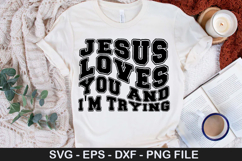 Jesus God Religious SVG Design - In the Waiting God is Worki Product Image 5