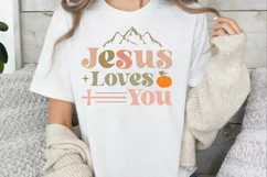 Jesus Loves You SVG , Autumn Bible Verse SVG Product Image 3