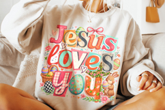 Retro Jesus Easter PNG, Christian Easter PNG, Religious PNG Product Image 5