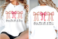 Jesus Made Her A Mama PNG, Coquette Christian Mama PNG, Product Image 2