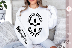 Jesus Over Everything Sleeve SVG, Christian Sleeve SVG Product Image 1
