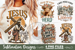 Christian Sublimation PNG Faith Sublimation 4 Designs Product Image 12