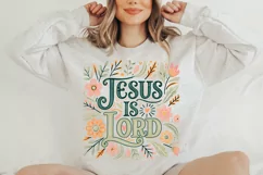 Jesus is Lord PNG, Bible Verse Quote Design Product Image 4