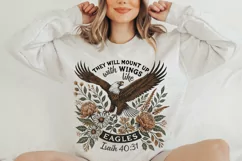 Bible Verse png file, Vintage Eagle Sublimation PNG Product Image 5