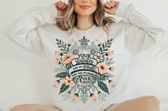 Psalm 119 png file, Floral Christian Sublimation PNG Product Image 6