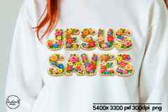 Jesus Saves Christian sublimation designs, Faux embroidery Product Image 1
