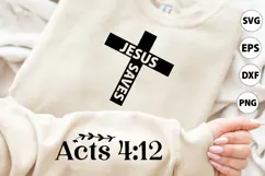 Jesus Saves Sleeve SVG, Religious SVG, Jesus Saves SVG Product Image 1