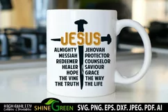 Jesus svg mug design svg by shine green studio