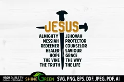 Jesus svg cut file by shine green studio