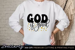 God Is Good Christian Quote SVG Cut File Jesus Home Sign SVG Product Image 1