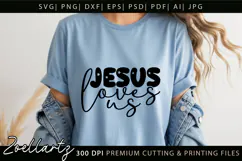 Jesus Love Christian Quote SVG Bible Verse Cross Faith SVG Product Image 4
