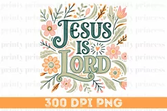 Jesus is Lord PNG, Bible Verse Quote Design Product Image 5