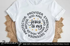 Jesus SVG Christian Quote SVG PNG EPS DXF Cut File Bible SVG Product Image 1