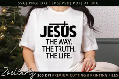 Jesus The Way The Truth The Life SVG Christian T-shirt Mug Product Image 7