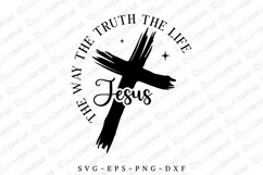 Jesus The Way The Truth SVG Design Product Image 1