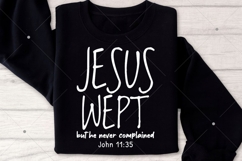 Jesus Wept SVG PNG, Minimalist SVG, Jesus SVG Design Product Image 6