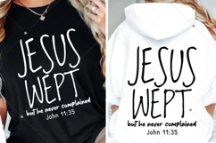 Jesus Wept SVG PNG, Minimalist SVG, Jesus SVG Design Product Image 7