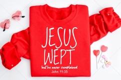 Jesus Wept SVG PNG, Minimalist SVG, Jesus SVG Design Product Image 8