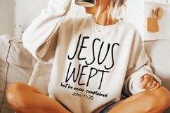 Jesus Wept SVG PNG, Minimalist SVG, Jesus SVG Design Product Image 9