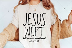 Jesus Wept SVG PNG, Minimalist SVG, Jesus SVG Design Product Image 2