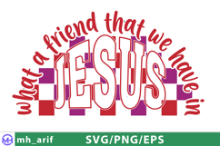 What a Friend We Have in Jesus SVG PNG Christian Hymn Quote Product Image 2