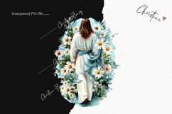 Watercolor Jesus Walking | Christian Easter PNG Product Image 2