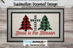 Jesus is the Reason Christmas Sublimation Door Mat Design Product Image 1