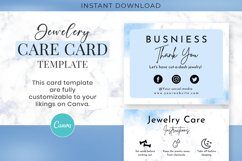 Editable Jewelry Care Instructions Canva Template Product Image 4