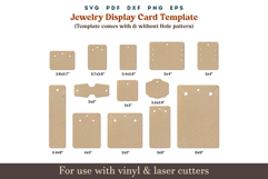 Jewelry display card Template, Necklace display Svg Pdf Pattern, Bracelet Card holder Template, Jewelry Holder Cricut glowforge cut files