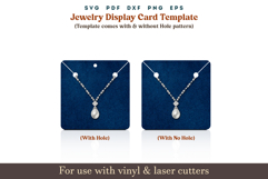 Jewelry display card Template, Necklace display Svg Pdf Pattern, Bracelet Card holder Template, Jewelry Holder Cricut glowforge cut files