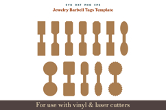 Jewelry Label svg, Barbell jewelry tags Template Svg Dxf, Cable Labels Svg, price Labels pattern for Bracelets, Necklaces, Earrings cut file