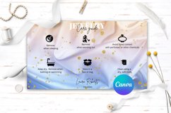 Digital Download Jewelry Care Card, Canva Template Product Image 1