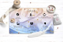 Digital Download Jewelry Care Card, Canva Template Product Image 2