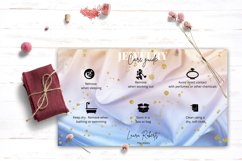 Digital Download Jewelry Care Card, Canva Template Product Image 3