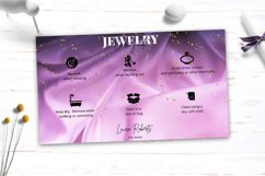Jewelry Display Cards Template Product Image 3