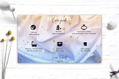 Digital Download Jewelry Care Card, Canva Template Product Image 4