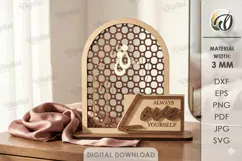 3D Jewelry Display Stand Laser Cut. Jewelry Organizer SVG Product Image 1